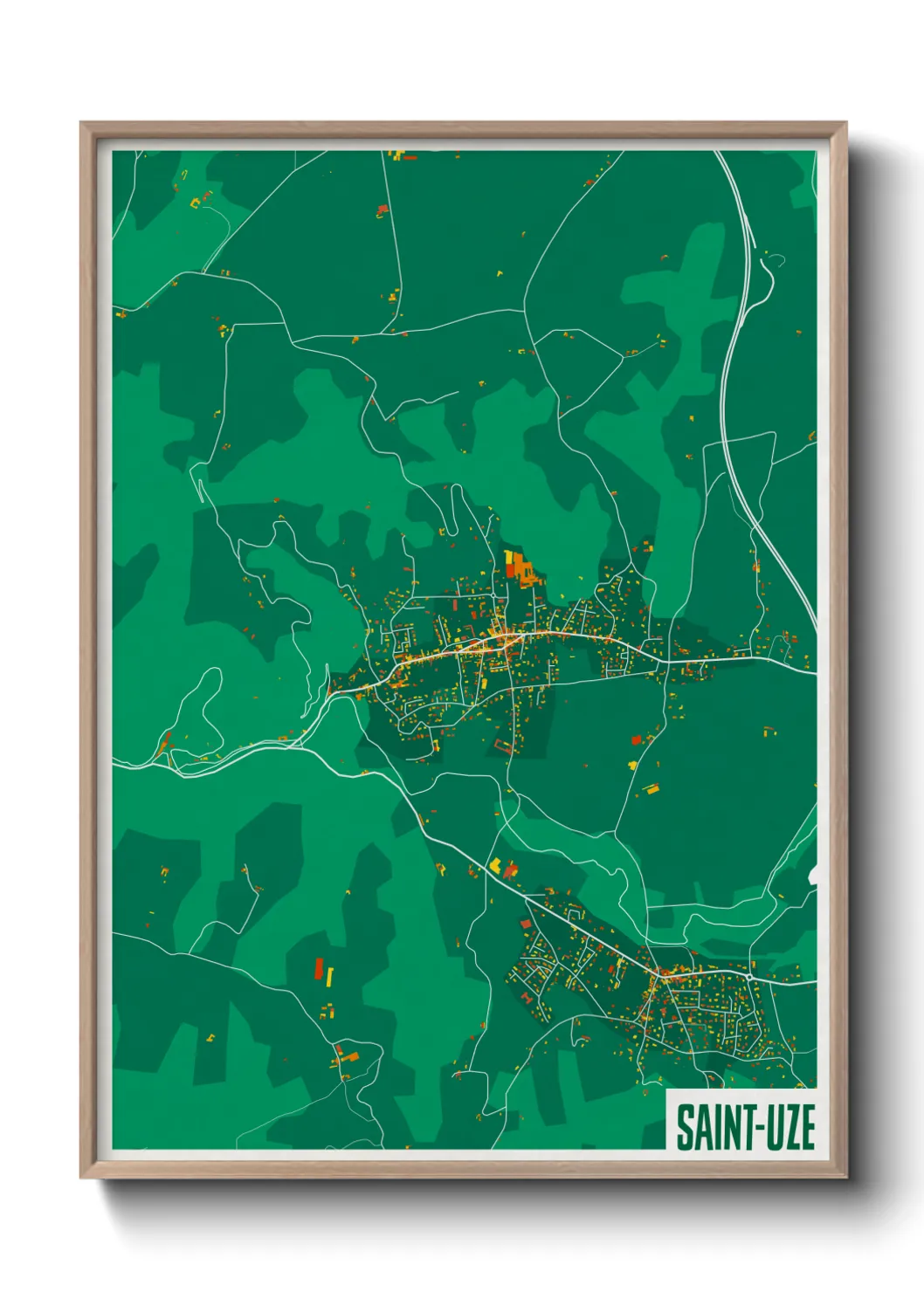 Un poster carteSaint-Uze