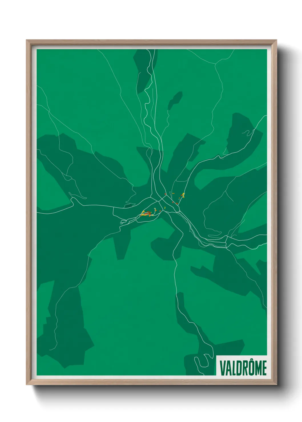 Une affiche de carte sur Valdrôme