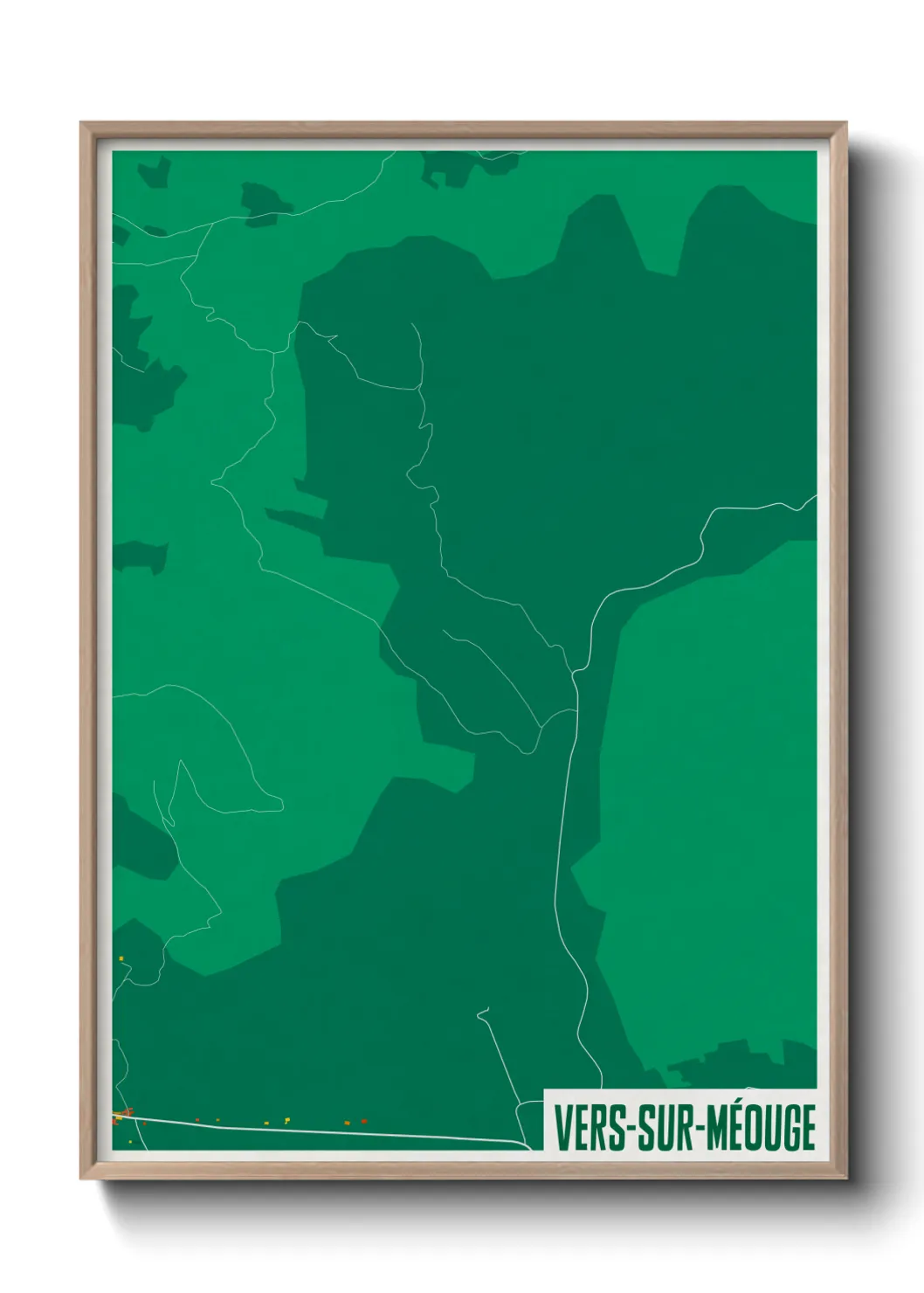 Une affiche de carte sur Vers-sur-Méouge