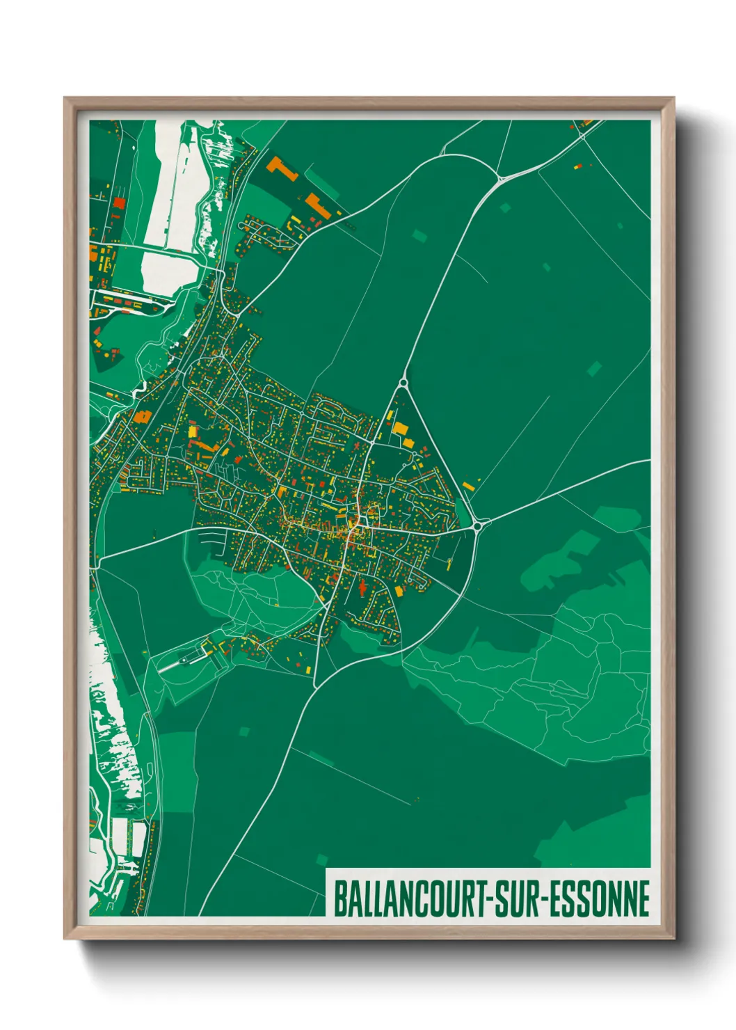 Un poster carteBallancourt-sur-Essonne