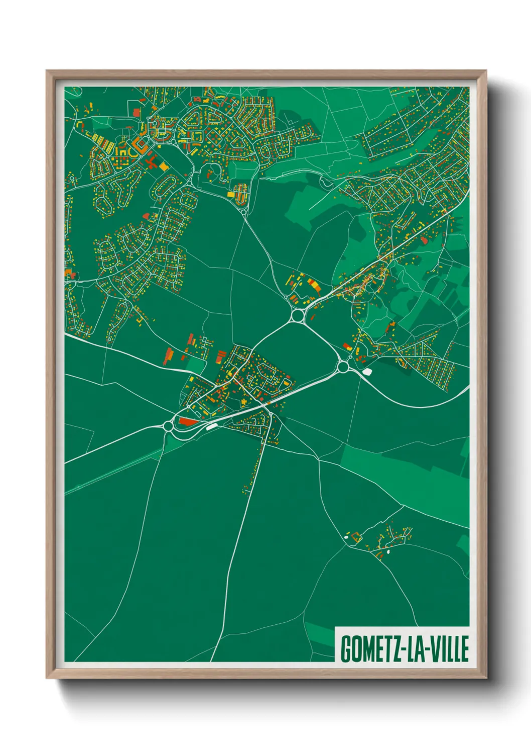 Une affiche de carte sur Gometz-la-Ville