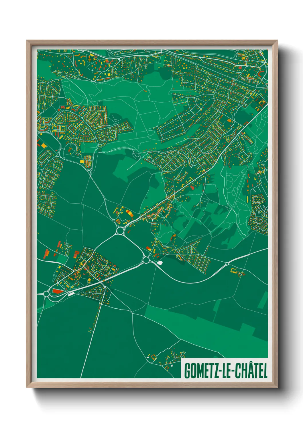 Une affiche de carte sur Gometz-le-Châtel