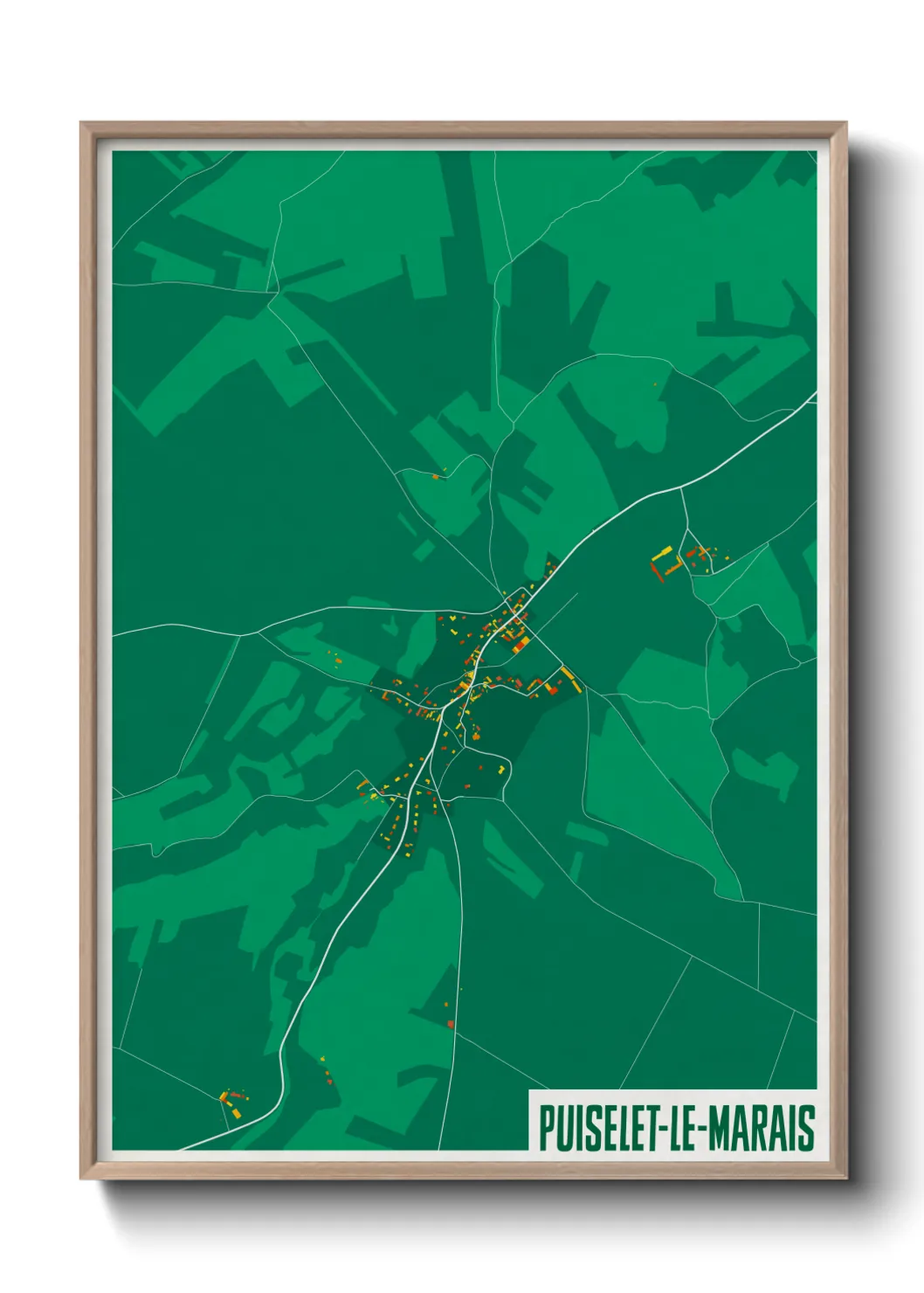 Un poster cartePuiselet-le-Marais