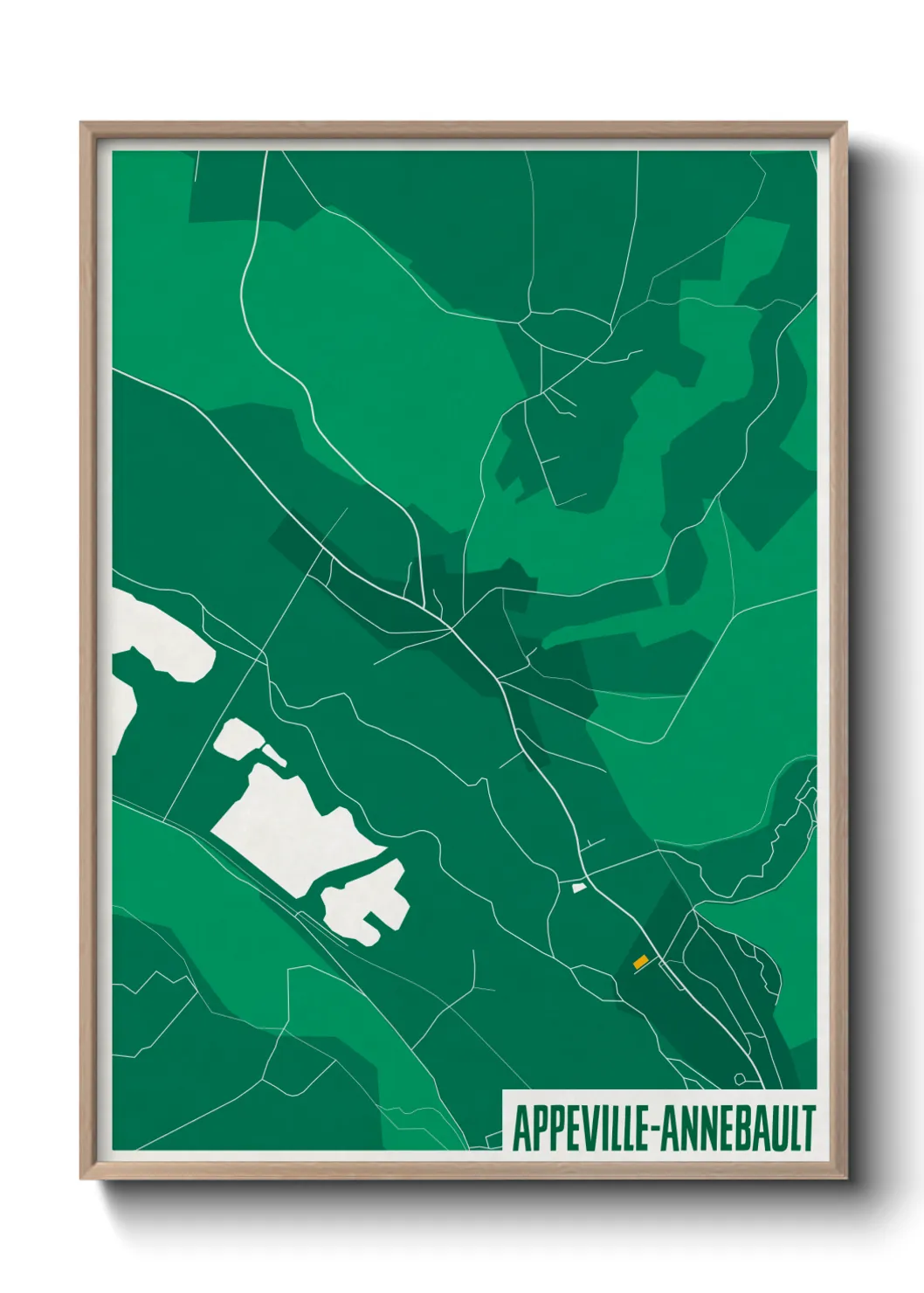 Un poster carteAppeville-Annebault