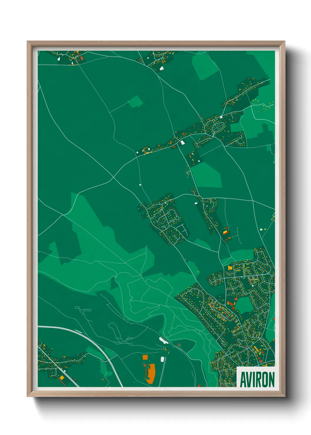 Une affiche de carte sur Aviron