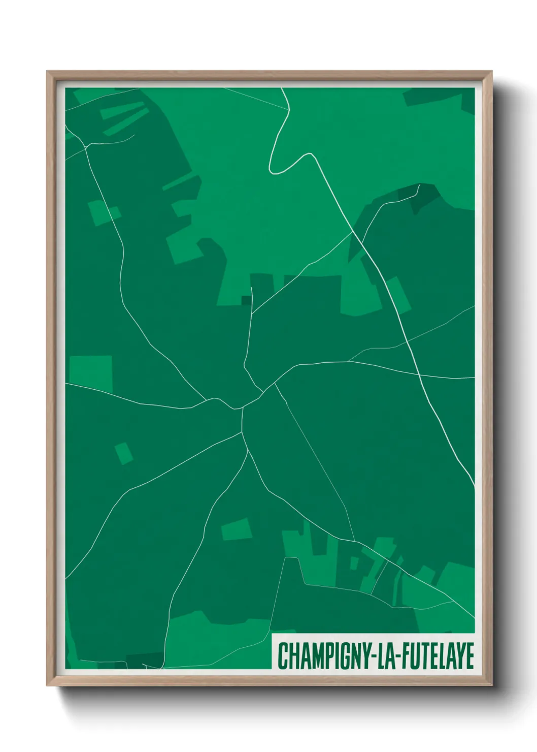 Un poster carteChampigny-la-Futelaye