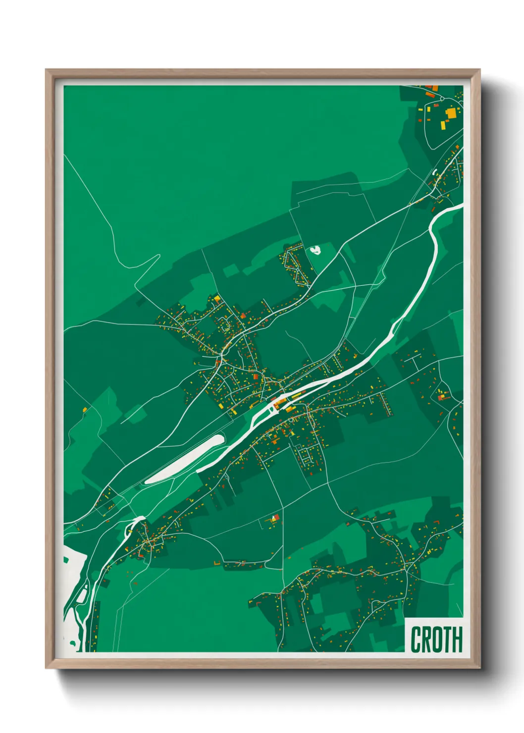 Une affiche de carte sur Croth