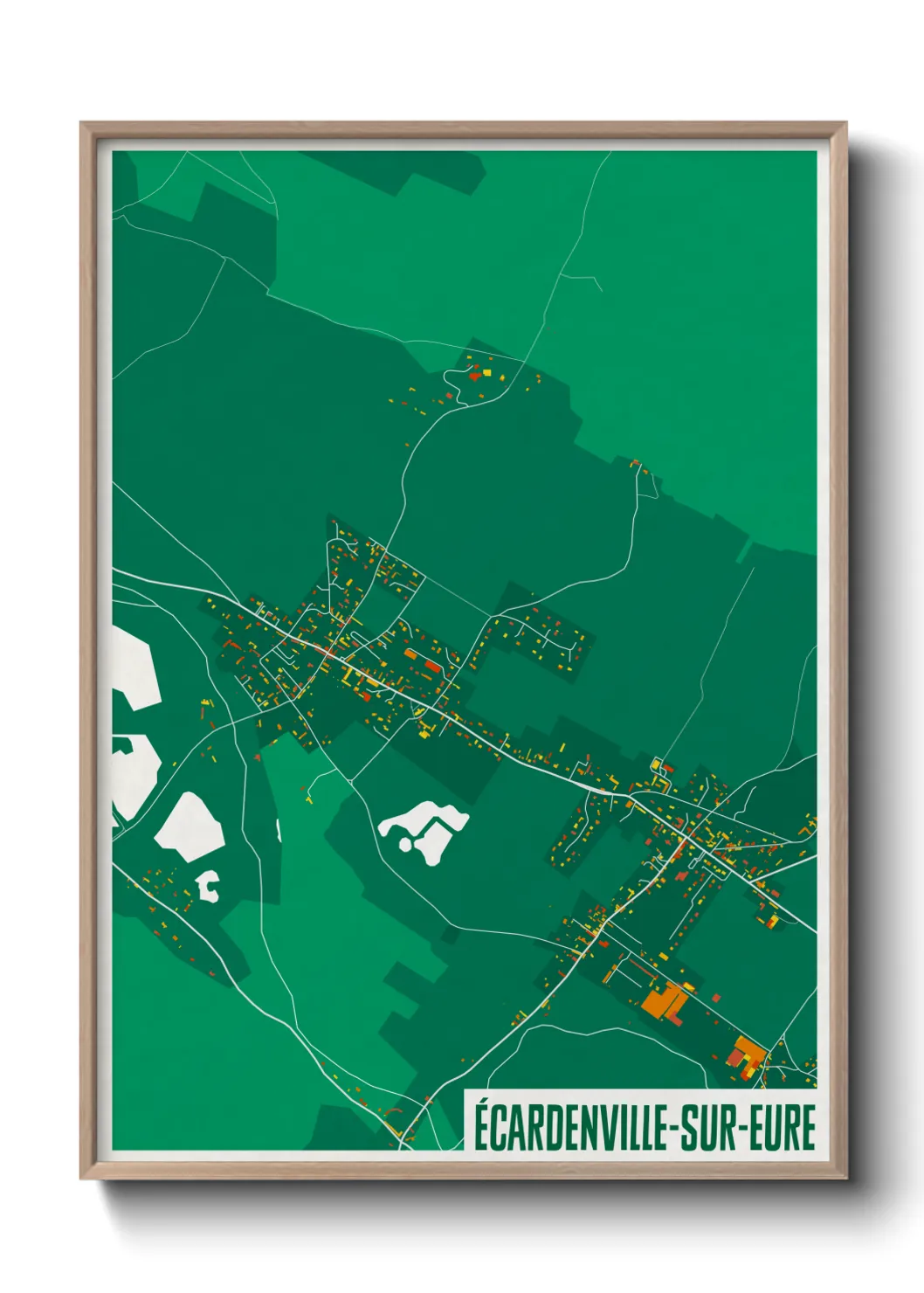 Un poster carteÉcardenville-sur-Eure