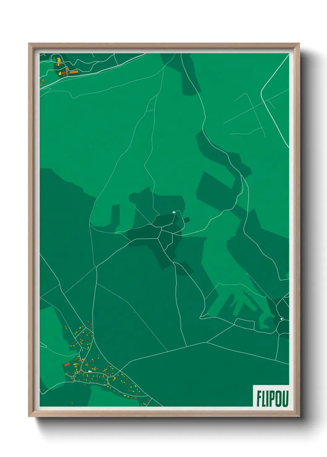 Une affiche de carte sur Flipou