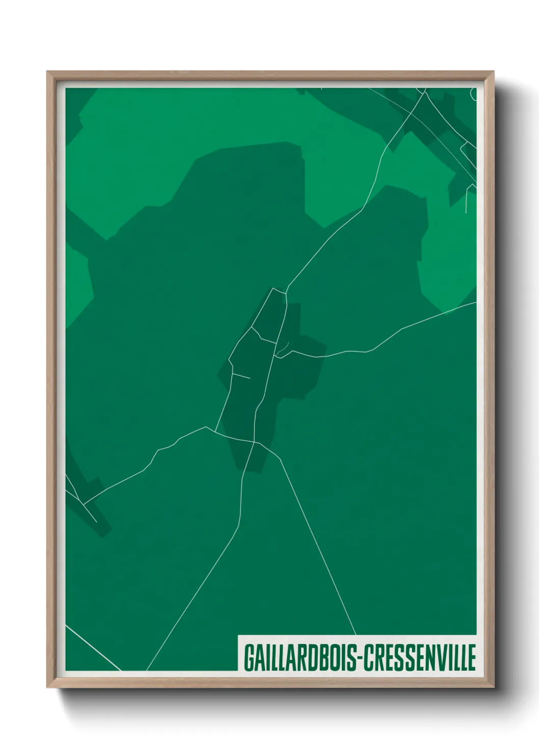 Un poster carteGaillardbois-Cressenville