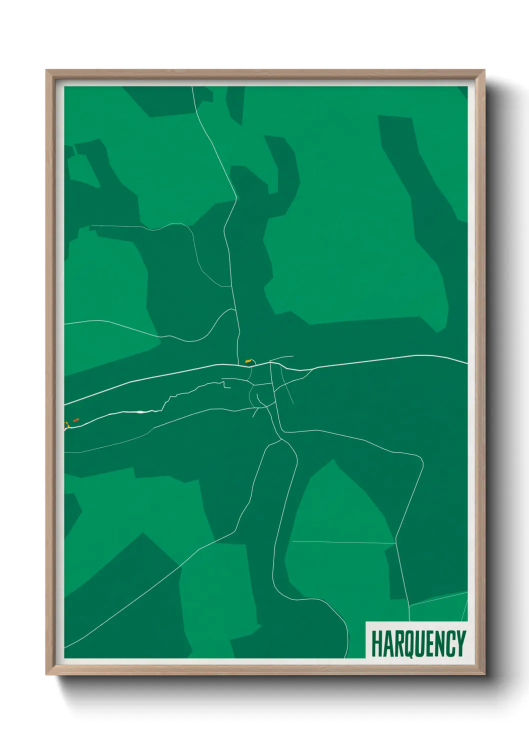 Une affiche de carte sur Harquency