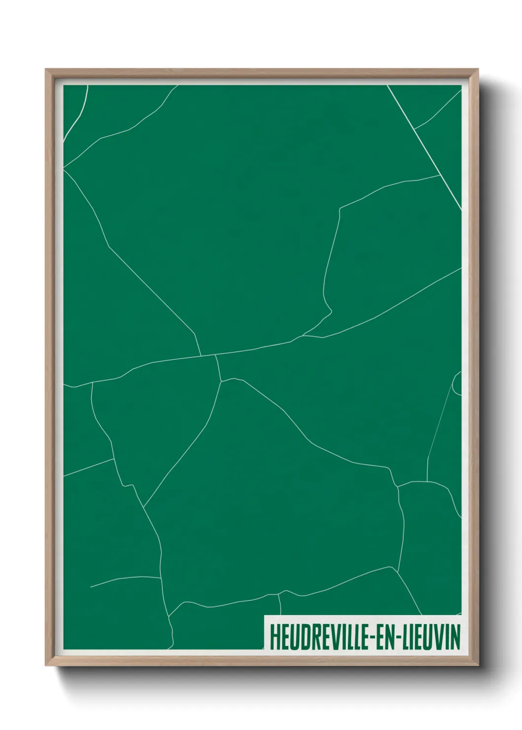 Une affiche de carte sur Heudreville-en-Lieuvin