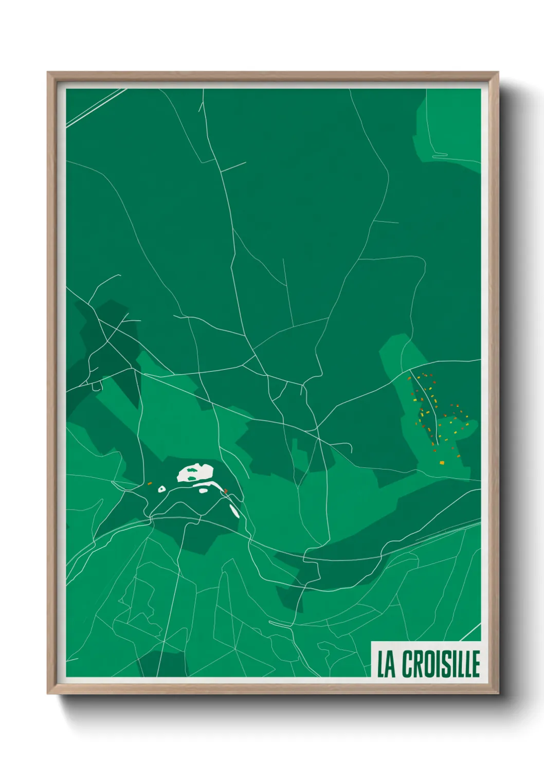 Un poster carteLa Croisille