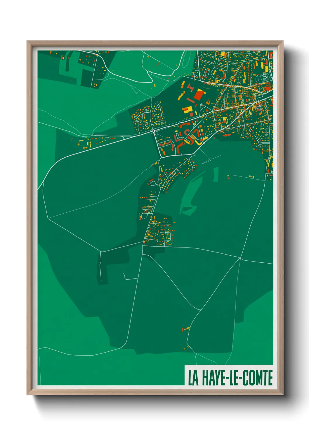 Un poster carteLa Haye-le-Comte