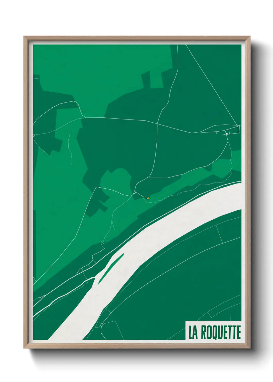 Une affiche de carte sur La Roquette