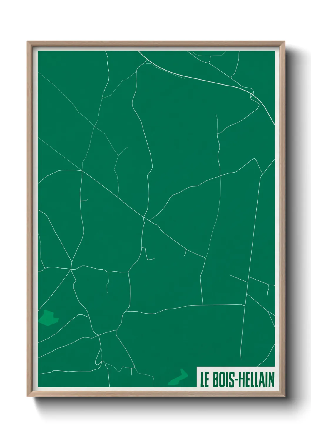 Un poster carteLe Bois-Hellain