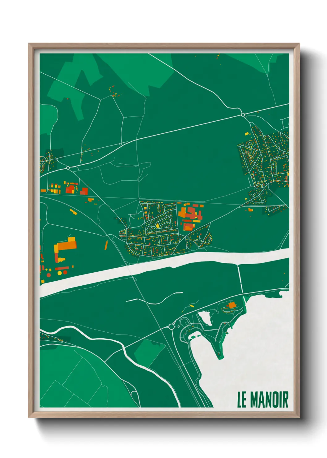 Une affiche de carte sur Le Manoir