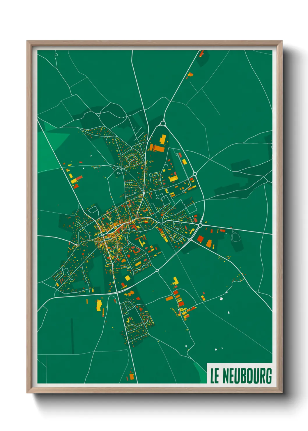 Un poster carteLe Neubourg
