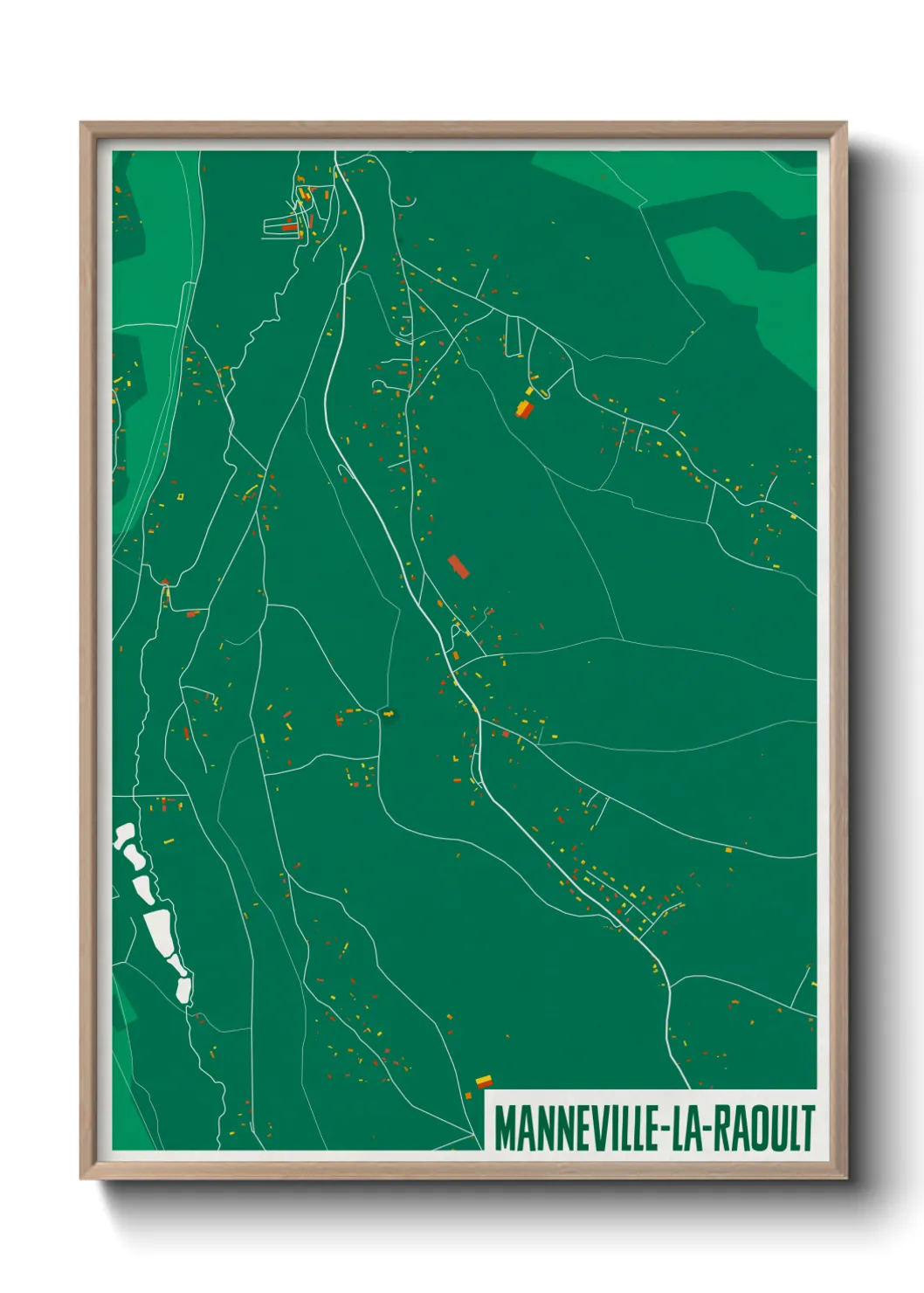 Un poster carteManneville-la-Raoult
