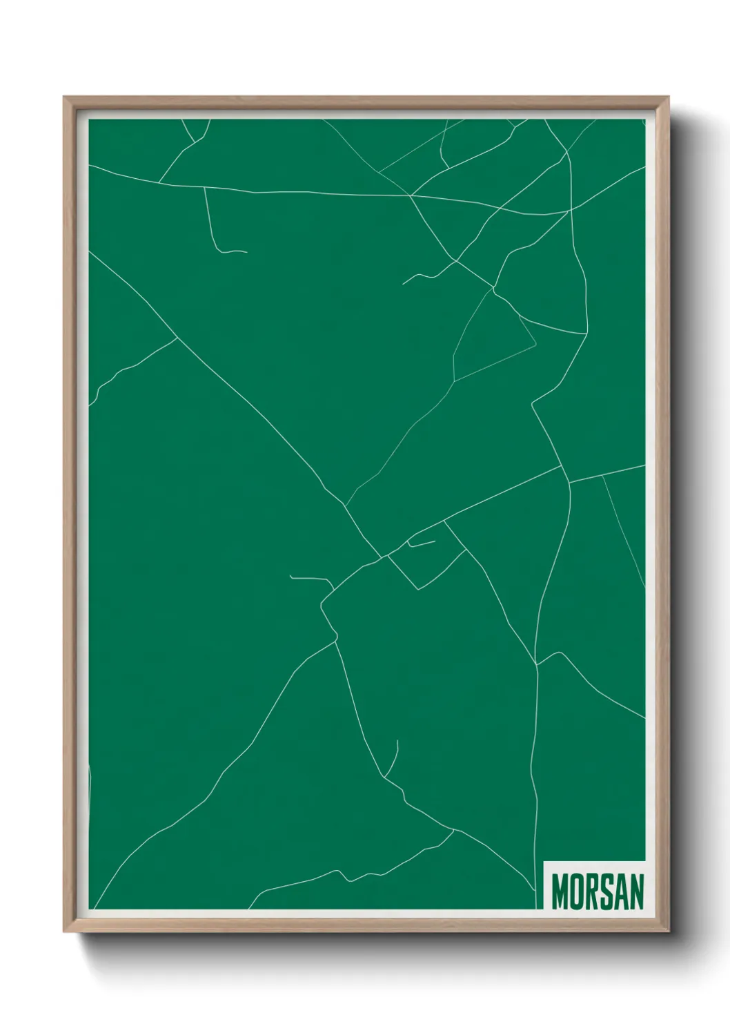 Une affiche de carte sur Morsan