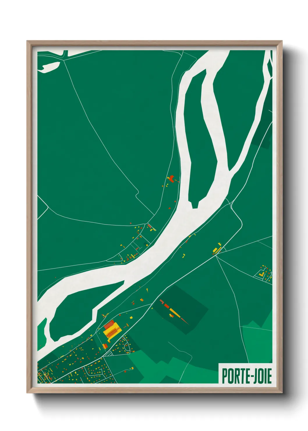 Une affiche de carte sur Porte-Joie