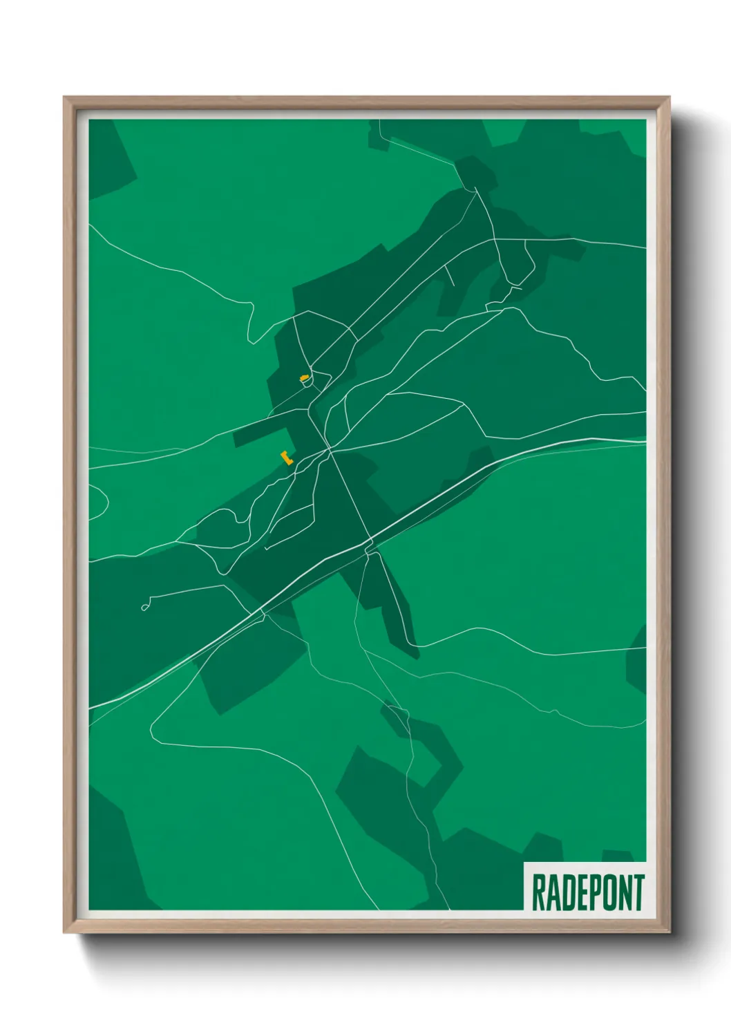 Une affiche de carte sur Radepont