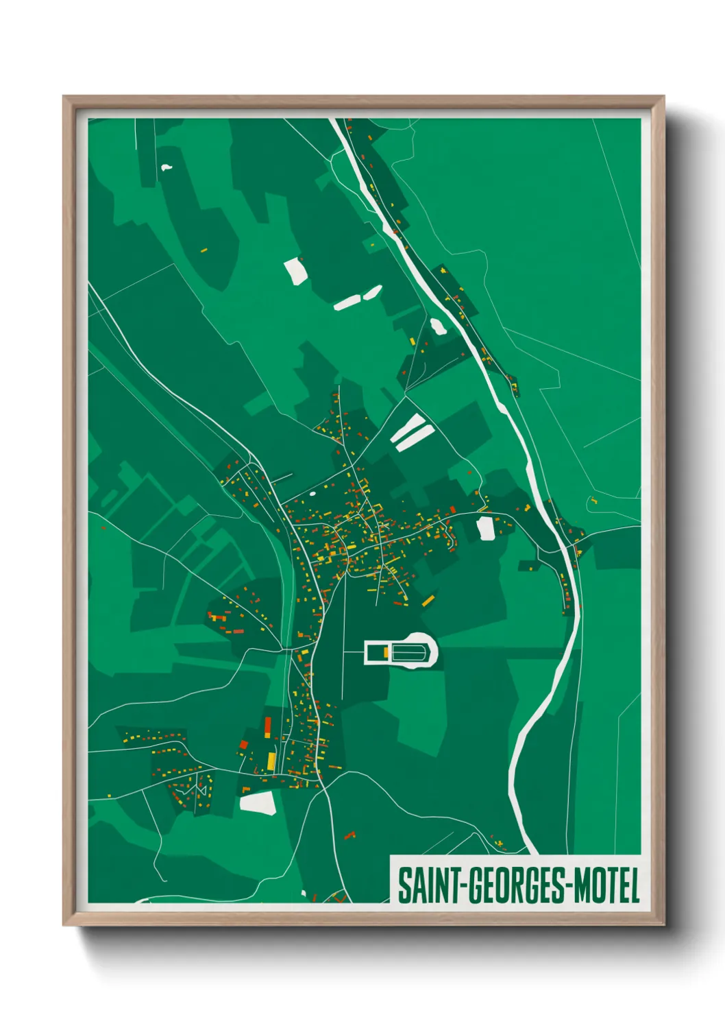 Un poster carteSaint-Georges-Motel