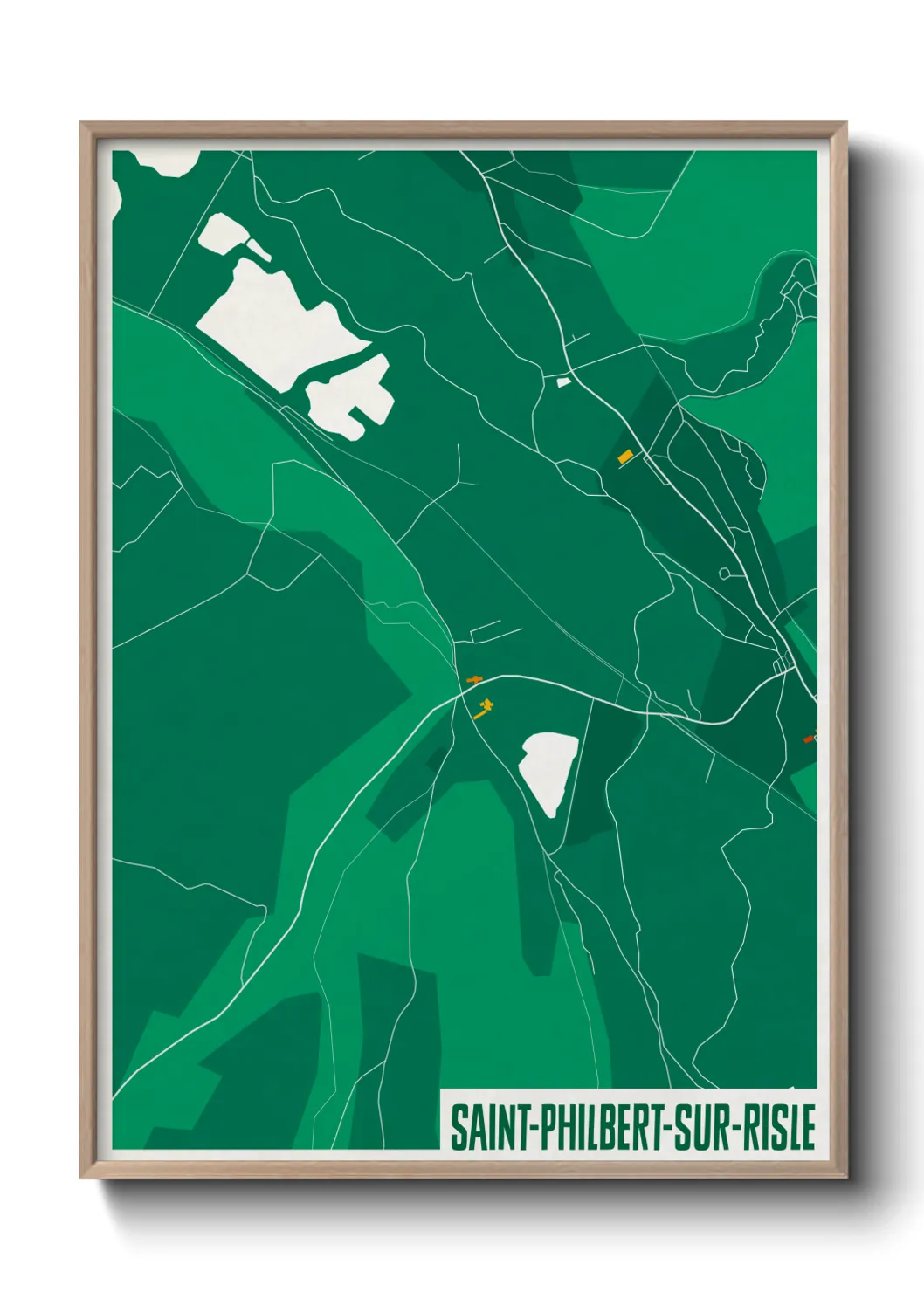 Un poster carteSaint-Philbert-sur-Risle