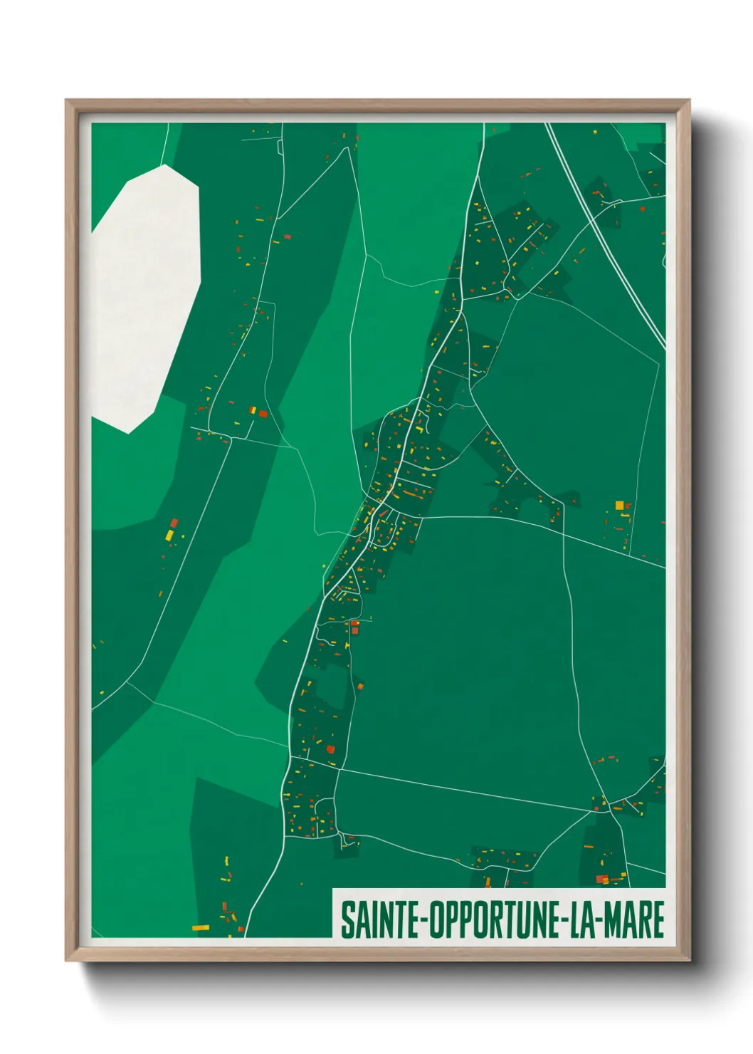 Un poster carteSainte-Opportune-la-Mare