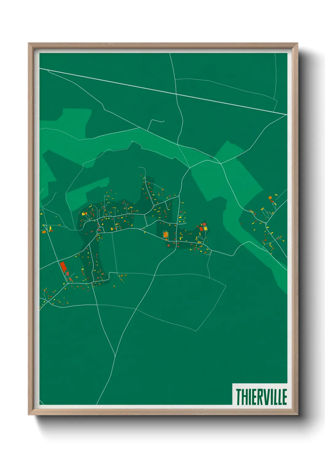 Une affiche de carte sur Thierville
