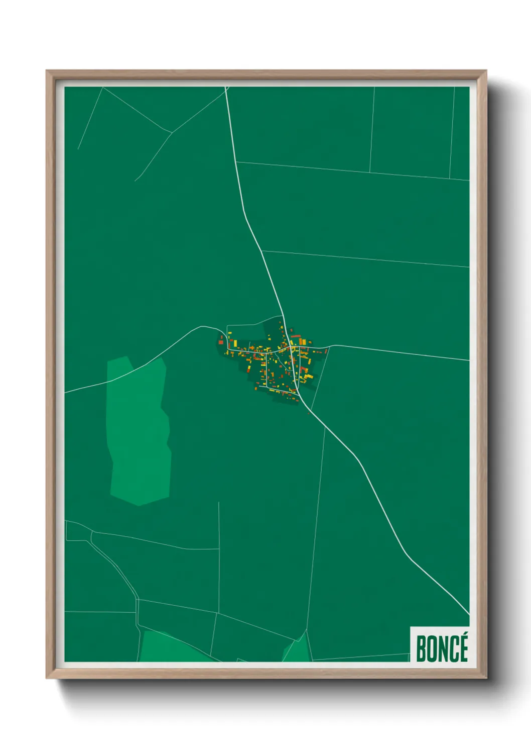 Une affiche de carte sur Boncé