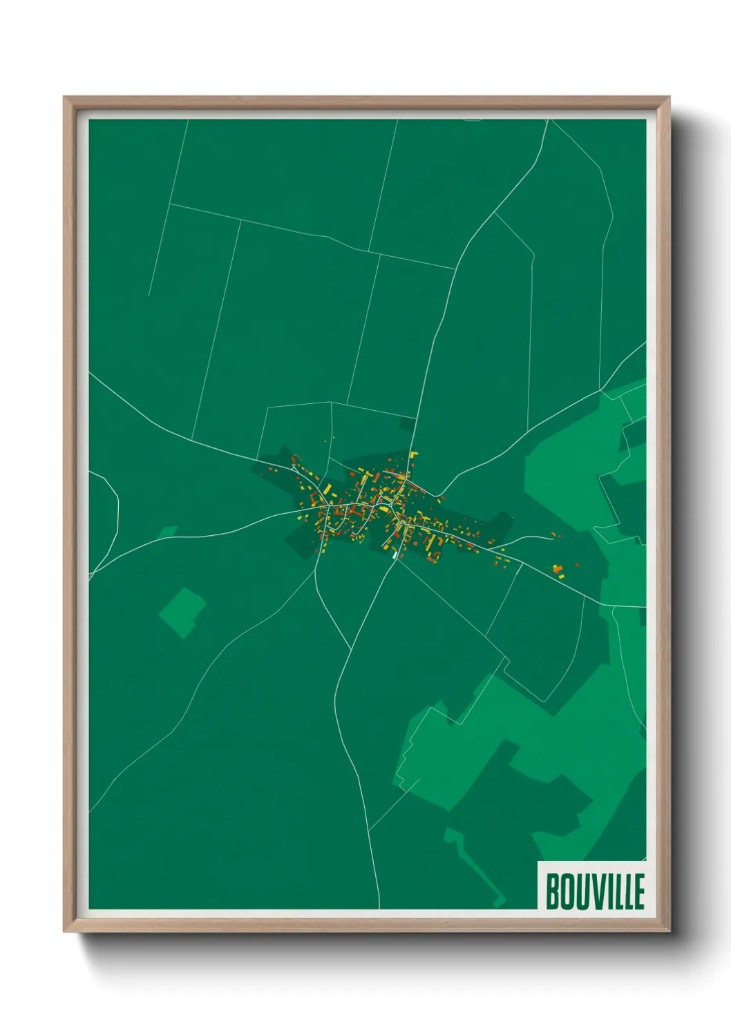 Une affiche de carte sur Bouville
