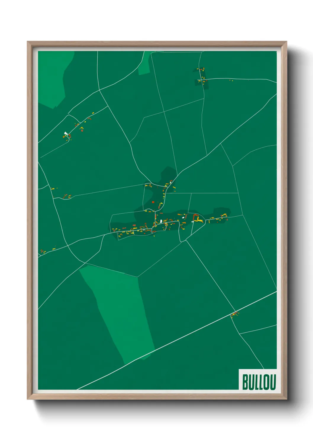 Une affiche de carte sur Bullou