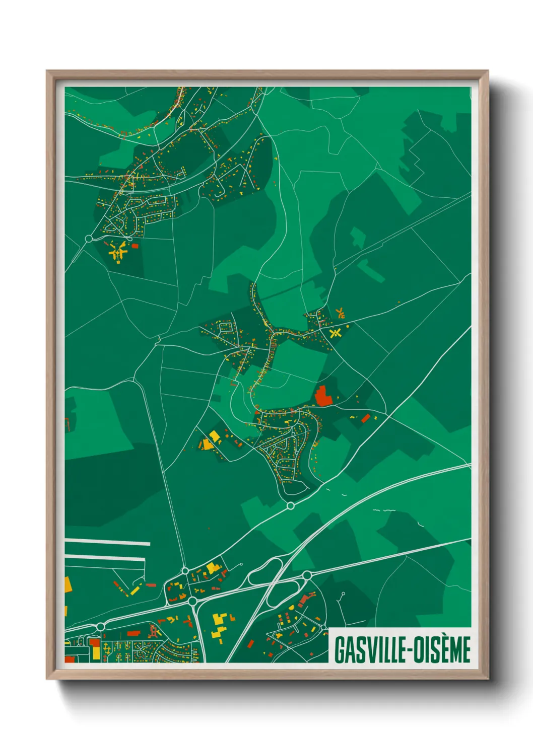 Un poster carteGasville-Oisème