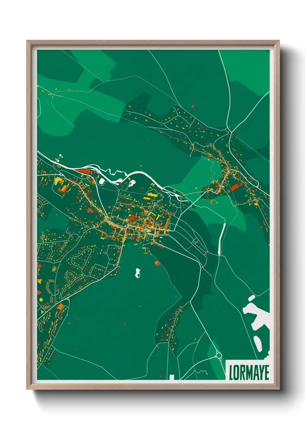 Une affiche de carte sur Lormaye