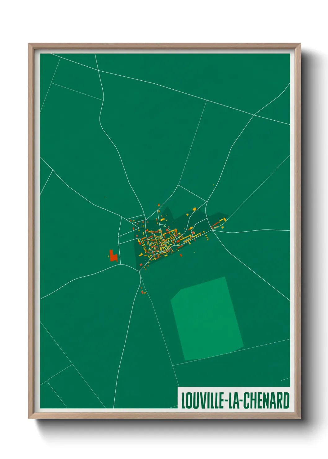 Un poster carteLouville-la-Chenard