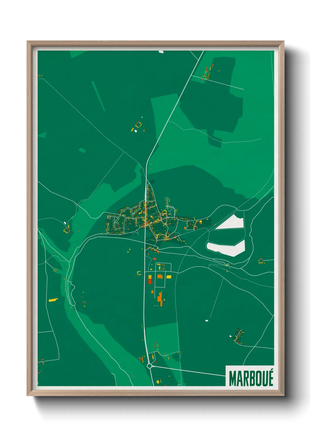 Une affiche de carte sur Marboué