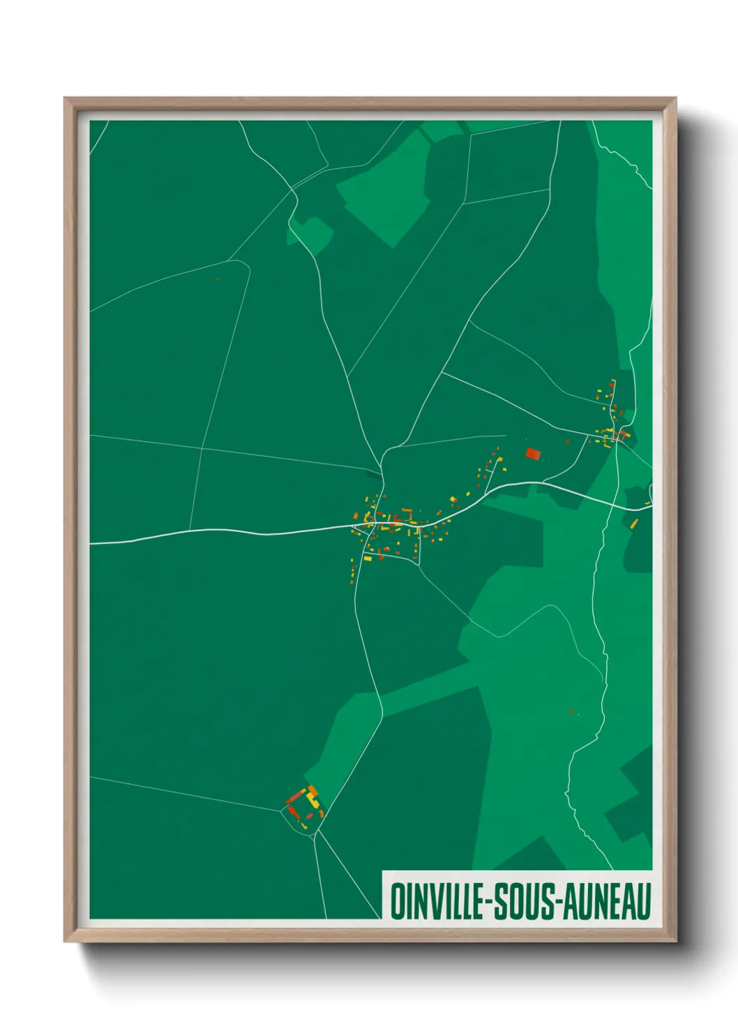 Un poster carteOinville-sous-Auneau