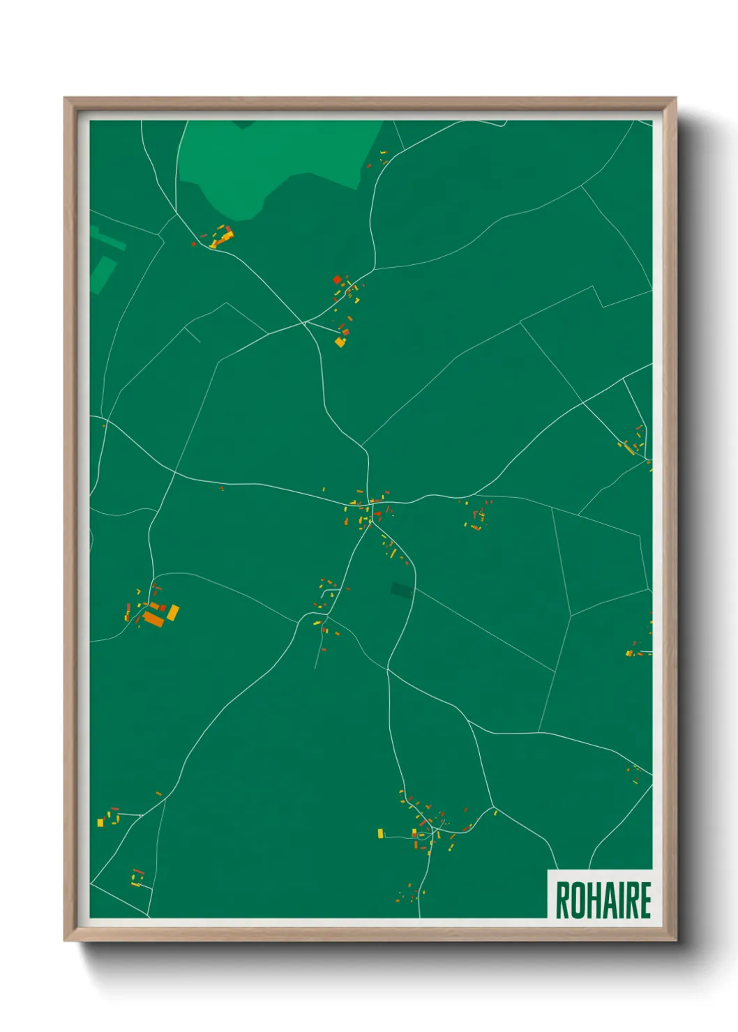 Une affiche de carte sur Rohaire