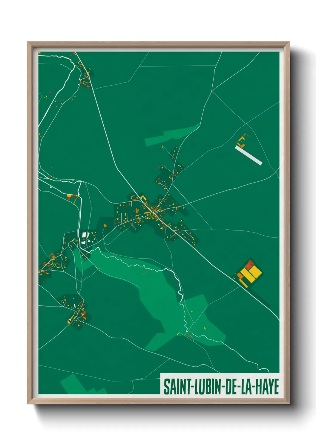 Un poster carteSaint-Lubin-de-la-Haye