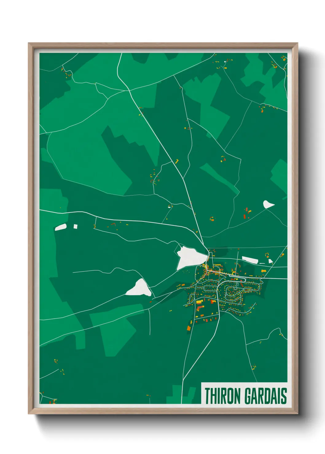 Une affiche de carte sur Thiron Gardais