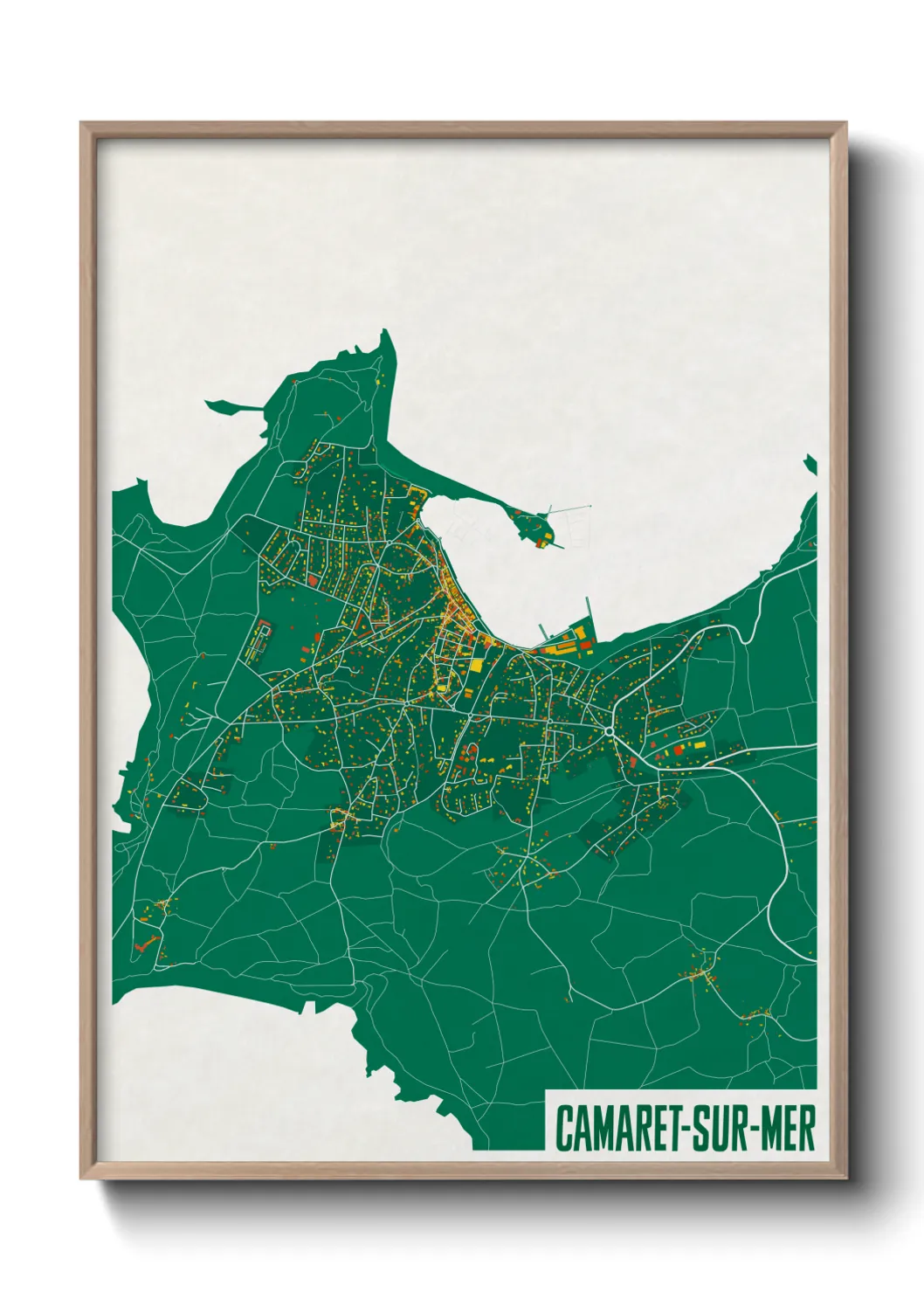 Un poster carteCamaret-sur-Mer