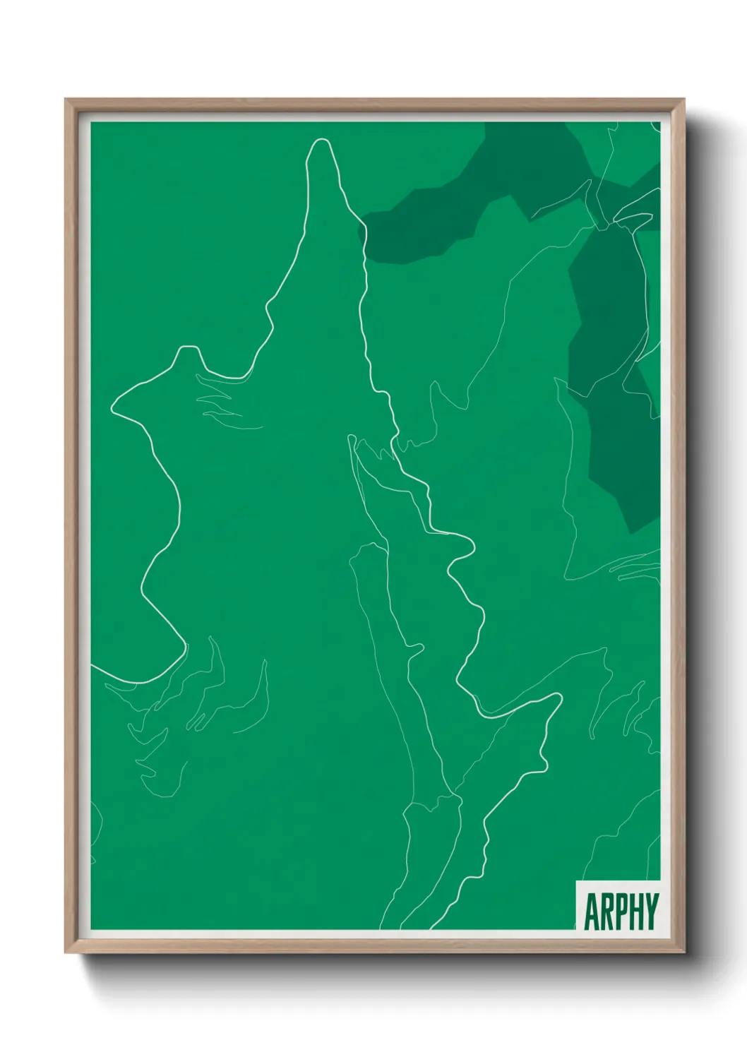 Une affiche de carte sur Arphy