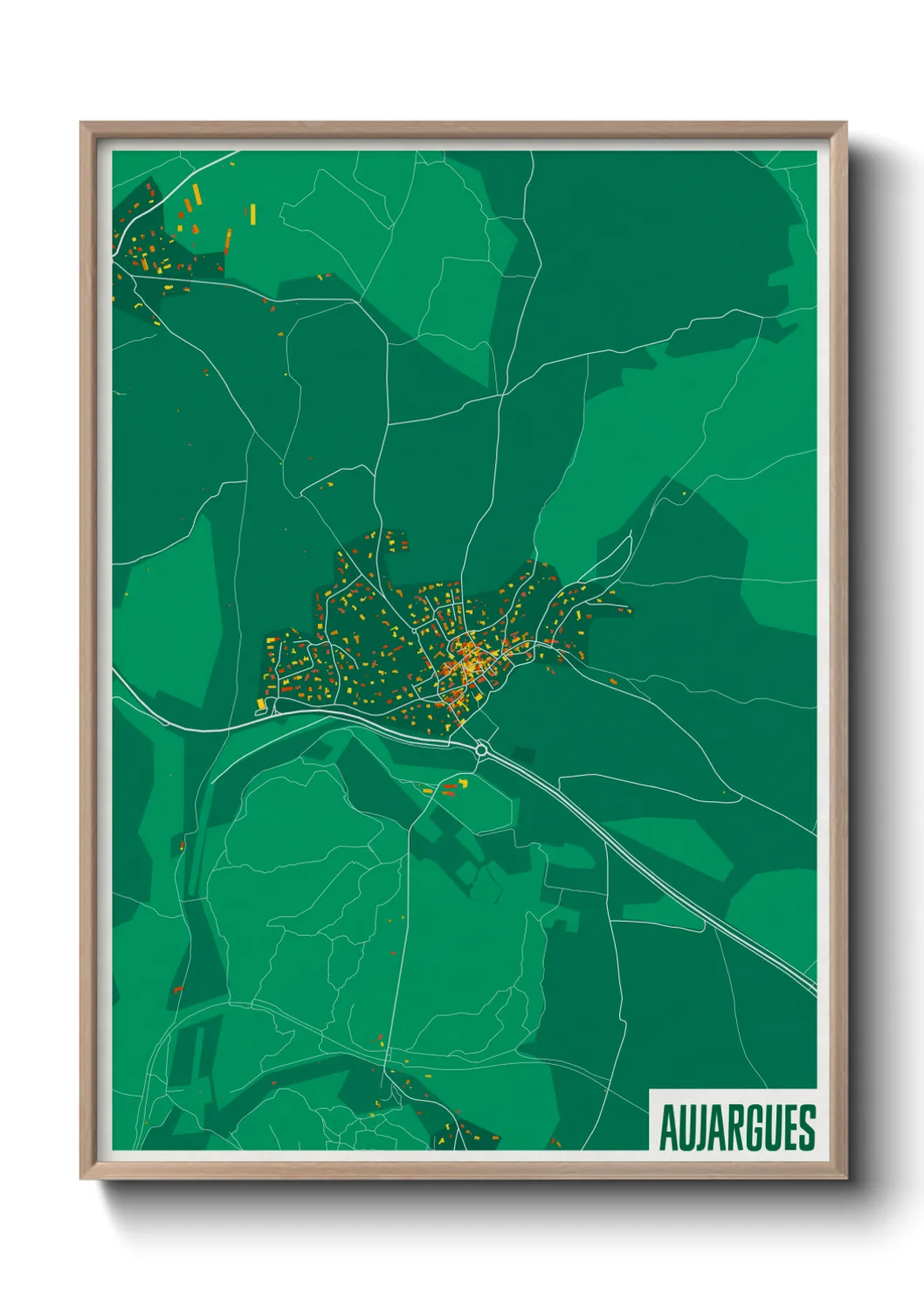 Un poster carteAujargues