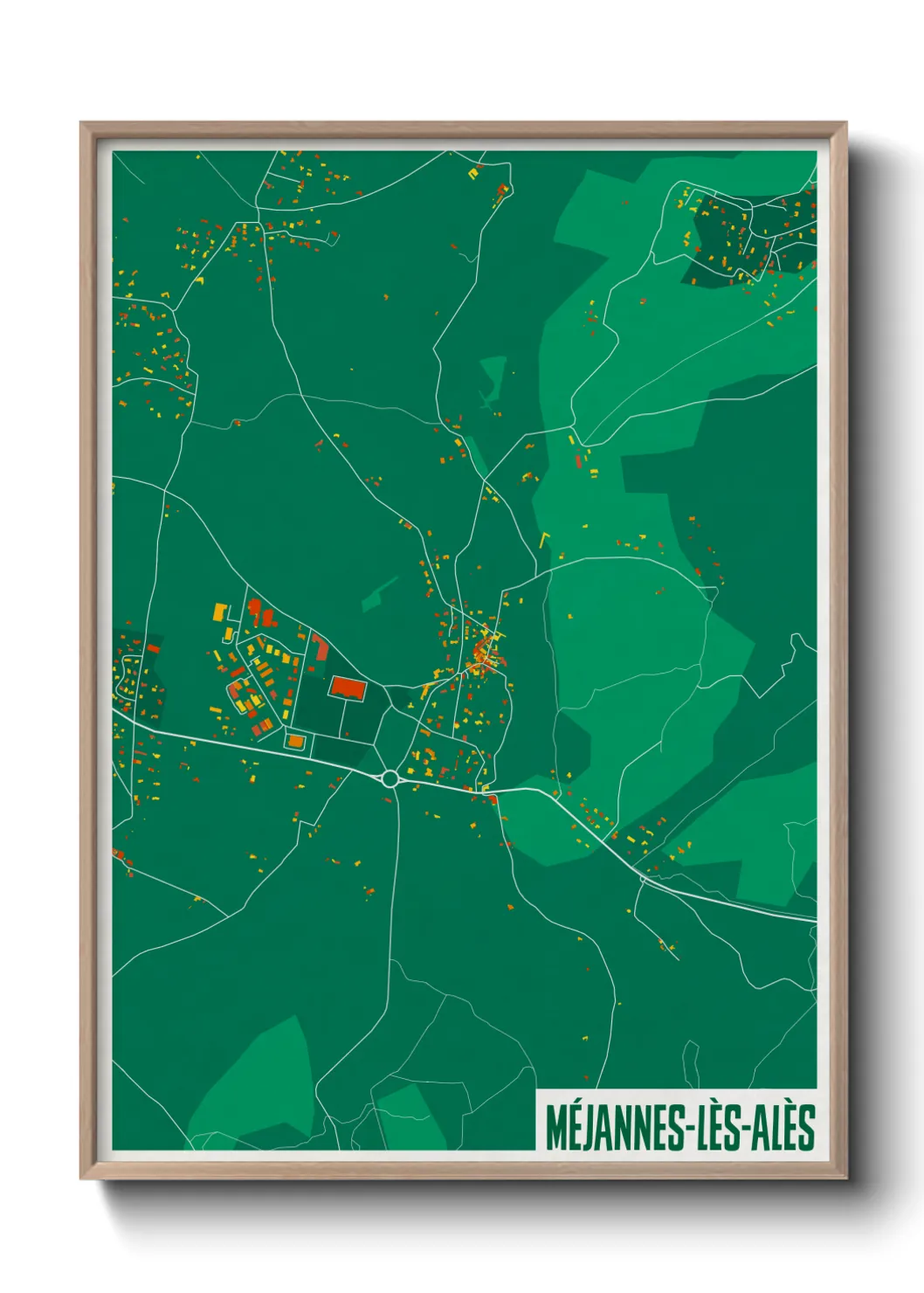 Un poster carteMéjannes-lès-Alès