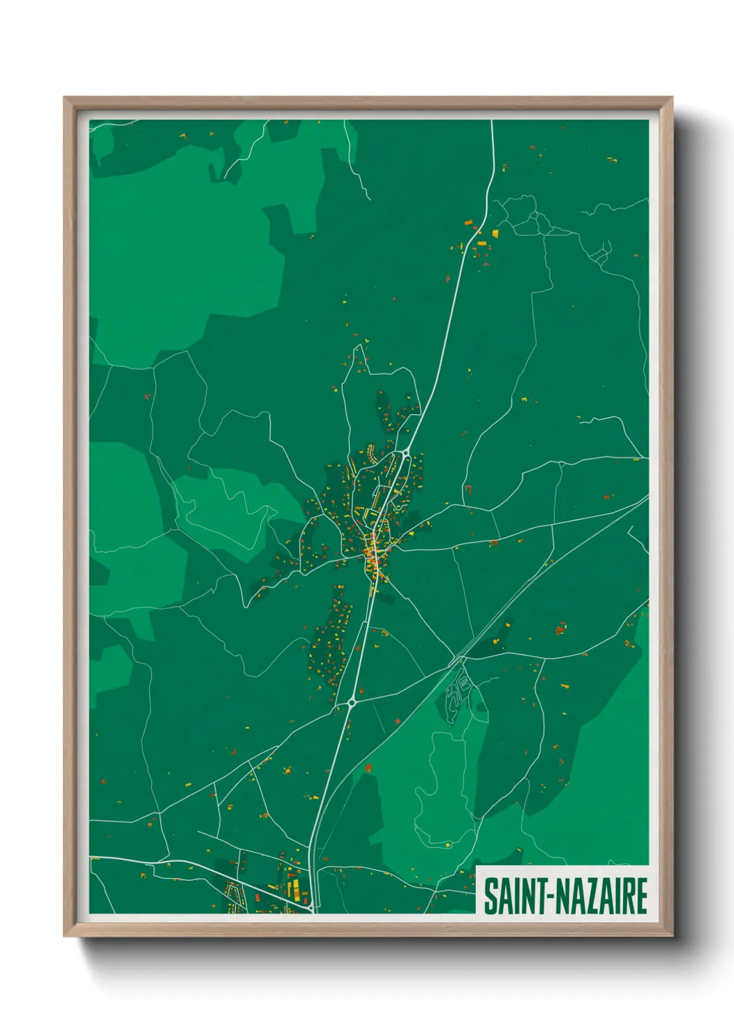 Un poster carteSaint-Nazaire