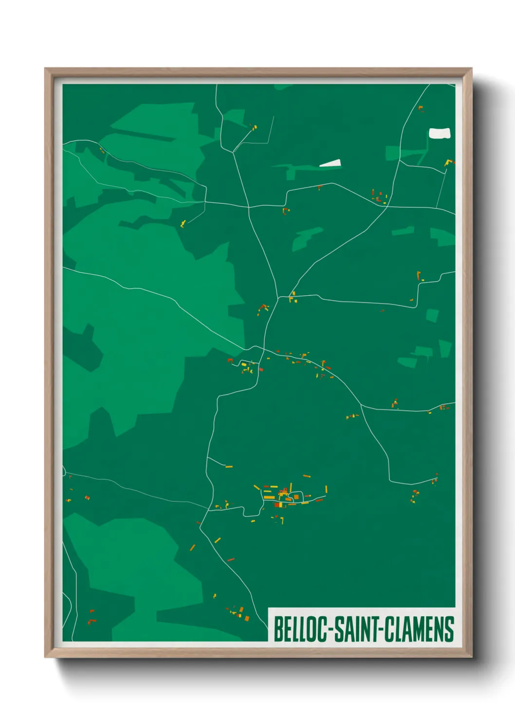 Un poster carteBelloc-Saint-Clamens