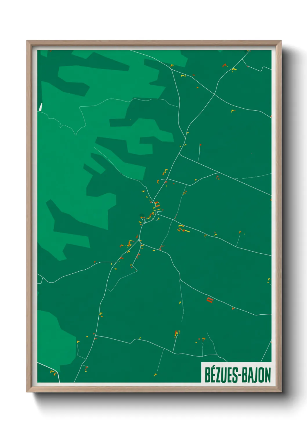 Un poster carteBézues-Bajon