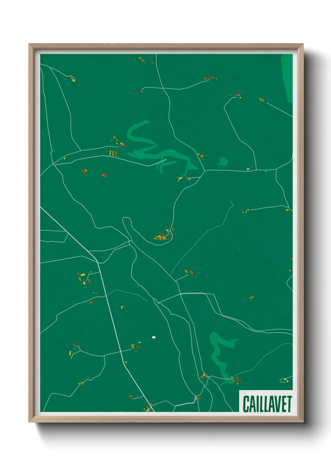 Une affiche de carte sur Caillavet