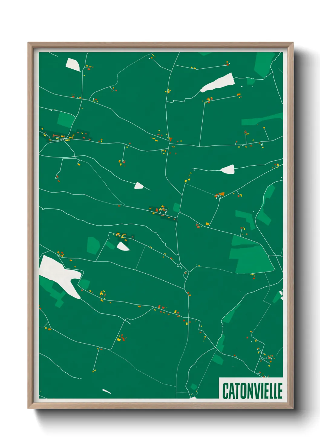 Une affiche de carte sur Catonvielle